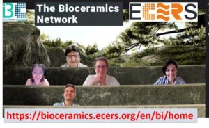 A screenshot of a zoom meeting with the ECERS bioceramics participants.