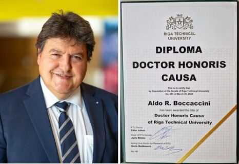 Towards entry "Professor Aldo R. Boccaccini receives Honorary Doctorate at Riga Technical University, Latvia"