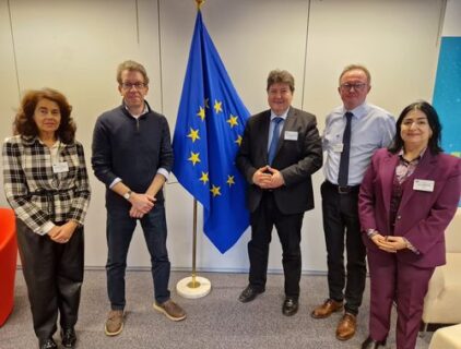 FEMS co-organisers: from left to right: Prof. Paula Vilarinho (FEMS vice president), Prof. Tony Kenyon (E-MRS president), Prof. Aldo R. Boccaccini (FEMS president), Prof. Franck Tessier (E-MRS vice president) and Prof. Anna Zervaki (FEMS past-president)