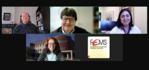 Prof. Boccaccini in the online meeting with the committee